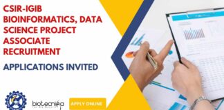 IGIB MSc Bioinformatics Project Vacancy