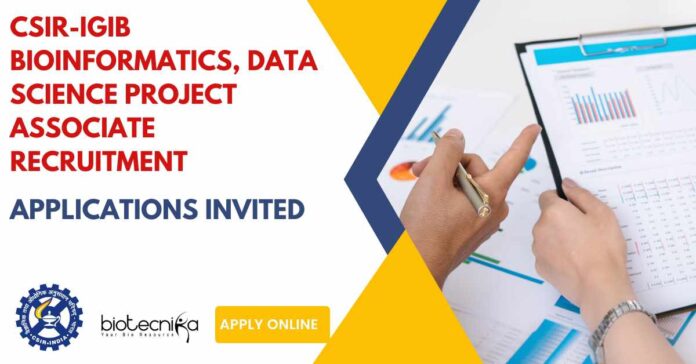 IGIB MSc Bioinformatics Project Vacancy