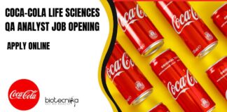Coca-Cola Life Sciences QA Analyst Job Opening - Apply Online