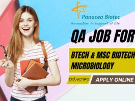 Panacea Biotec QA Vacancy