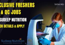 Freshers QA & QC Jobs at Sudeep Nutrition