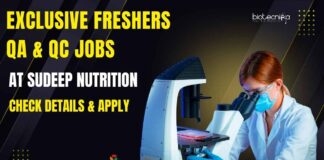 Freshers QA & QC Jobs at Sudeep Nutrition