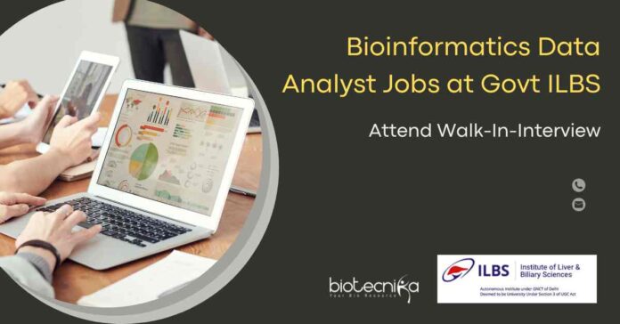 Bioinformatics Data Analyst Jobs at Govt ILBS