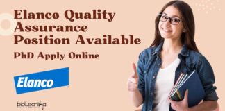 Elanco Quality Assurance Position