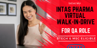 INTAS Pharma QA Biotech Jobs