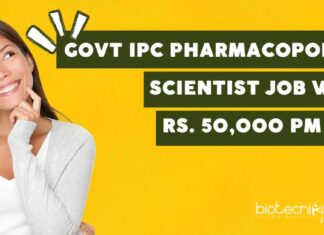 Indian Pharmacopoeia Commission Jobs