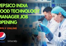 Pepsico India Food Technology Manager