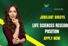 Jubilant Biosys Life Sciences Research Position