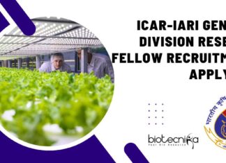 IARI Genetics Project Vacancy