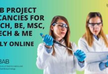 IBAB Project Vacancies For BE, BTech, MSc & MTech - Apply Online