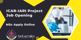 ICAR-IARI Project Job Opening