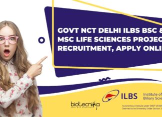 Govt NCT Delhi ILBS BSc & MSc Life Sciences Project Recruitment Govt ILBS Project Jobs