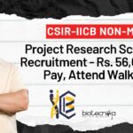 CSIR-IICB Non-Med Project Research Scientist