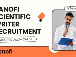 Sanofi Scientific Writer Vacancies