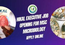 Hikal MSc Microbiology Job