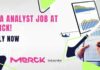 Merck Data Analyst Job Openings