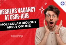 Freshers Job Openings at IGIB - Molecular Biology Apply Online