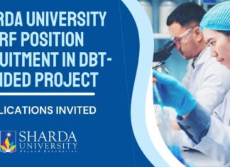 Sharda University JRF Position Recruitment In DBT-Funded Project, Applications Invited