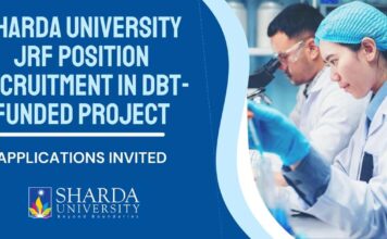 Sharda University JRF Position Recruitment In DBT-Funded Project, Applications Invited