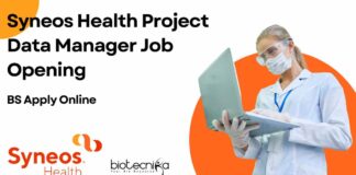 Syneos Health Project Data Manager Job