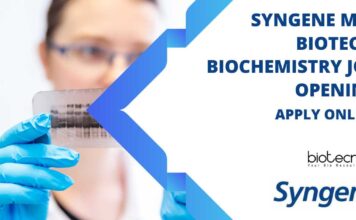 Syngene MSc Biotech