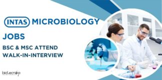 Intas Microbiology Jobs - BSc & MSc Attend Walk-In-Interview