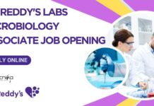 Dr Reddy's Labs Microbiology Associate