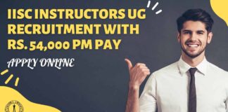 IISc PhD Teaching Jobs