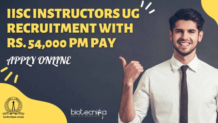 IISc PhD Teaching Jobs