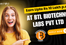 BTL Biotechno Labs Hiring