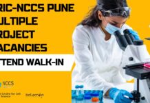 NCCS Pune Project Vacancies
