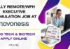 Fully Remote/WFH Executive Formulation Job at Novonesis – Food Tech & Biotech Apply Online WFH Biotech Jobs at Novonesis