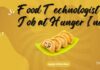 Food Technologist Job at Hunger Inc – Apply Online Now Food Technologist Job at Hunger Inc
