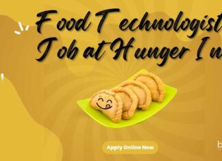 Food Technologist Job at Hunger Inc