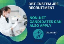 inStem Life Science JRF Recruitment