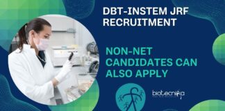 inStem Life Science JRF Recruitment