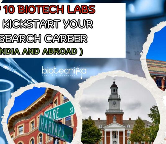 Top 10 Biotech Labs India & Abroad - Kickstart Your Research Career