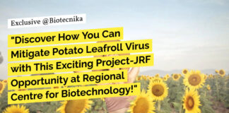 Project-JRF Opportunity at Regional Centre for Biotechnology! Attend Walk-In