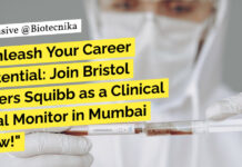 Bristol Myers Squibb Clinical Trial Monitor Job For BSc Life Sciences, Apply Online Bristol Myers Squibb BSc Jobs For Life Sciences, Apply Online For Clinical Trial Monitor Role
