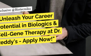 Biologics & Cell-Gene Therapy Recruitment at Dr. Reddy’s – Apply Now! Dr. Reddy's Microbiology Jobs - Apply Online