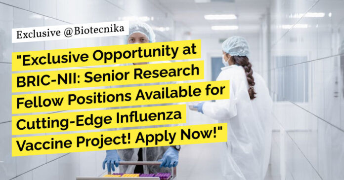 BRIC-NII Bioinformatics Jobs - Virology Project Vacancy, Apply Now
