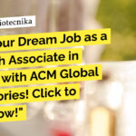 ACM Global Laboratories Vacancies, BSc Life Science Apply For Research Associate Job