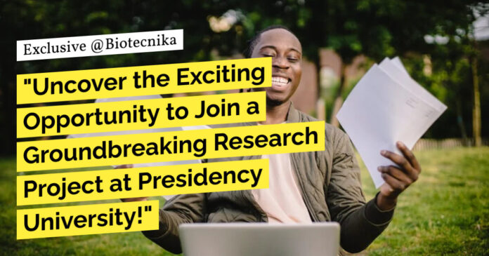 Research Project Associate Job at Presidency University! Apply & Attend Walk-In