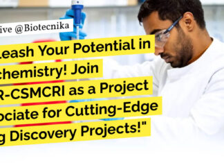 CSIR-CSMCRI Project Associate Job For MSc Biochemistry, Apply Online
