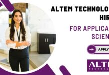 Altem Technologies Hiring For Application Scientist – Apply Now Altem Technologies Bioinformatics Job