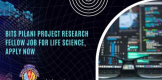 BITS Pilani Project Research Fellow Job