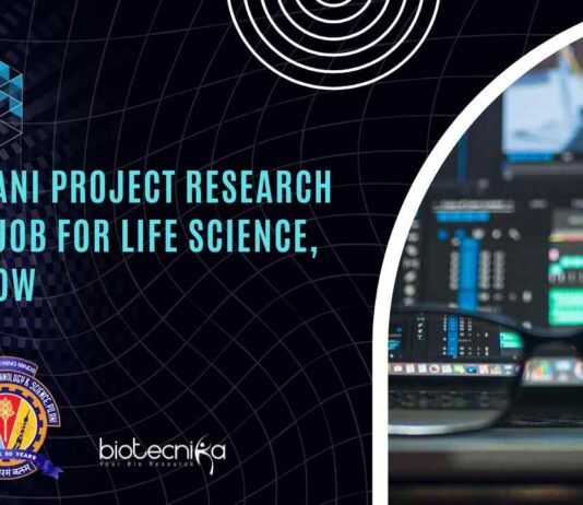 BITS Pilani Project Research Fellow Job