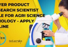 Bayer Product Research Scientist Role For Agri Science & Biology – Apply Online Bayer Agri Science Jobs