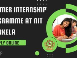 Summer Internship Programme at NIT Rourkela