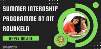Summer Internship Programme at NIT Rourkela